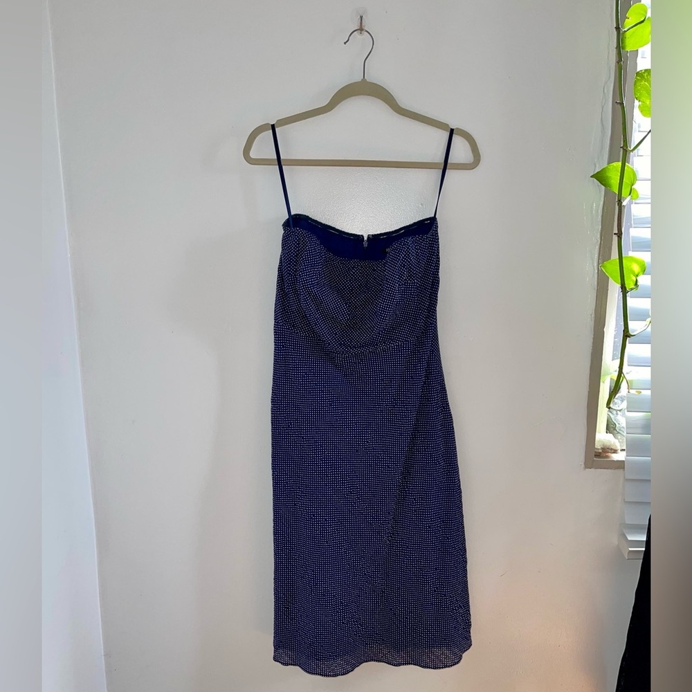 Blue Spaghetti Strap Dress